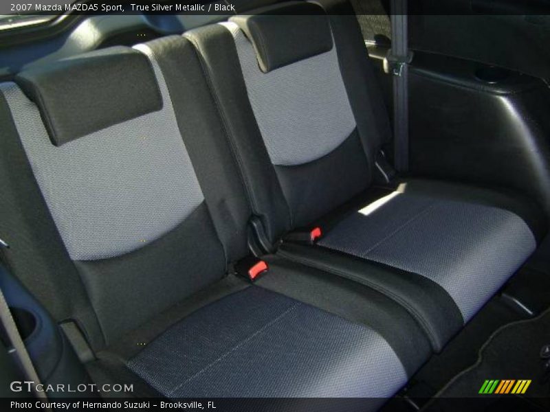True Silver Metallic / Black 2007 Mazda MAZDA5 Sport