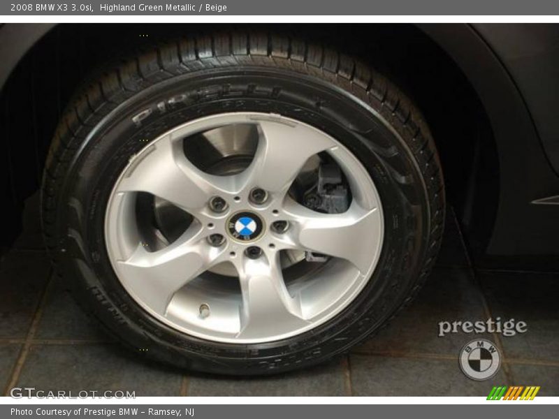 Highland Green Metallic / Beige 2008 BMW X3 3.0si