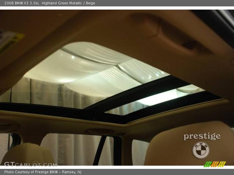 Highland Green Metallic / Beige 2008 BMW X3 3.0si
