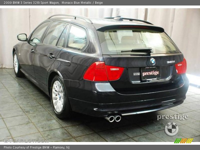 Monaco Blue Metallic / Beige 2009 BMW 3 Series 328i Sport Wagon