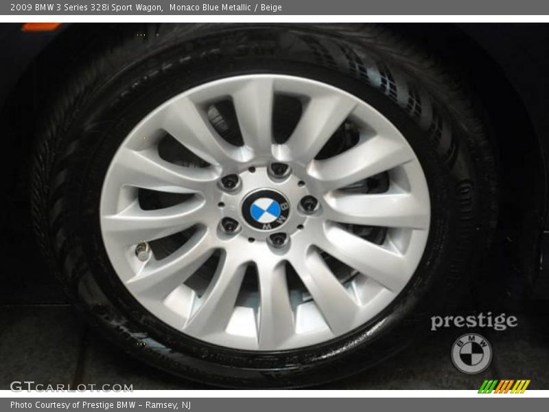 Monaco Blue Metallic / Beige 2009 BMW 3 Series 328i Sport Wagon
