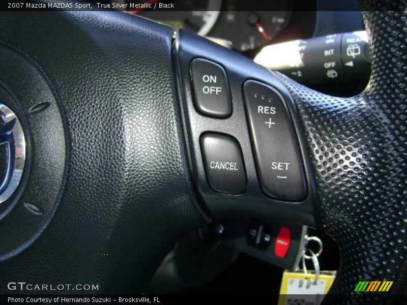 True Silver Metallic / Black 2007 Mazda MAZDA5 Sport