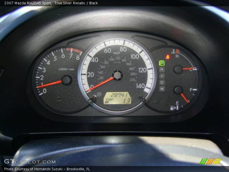 True Silver Metallic / Black 2007 Mazda MAZDA5 Sport