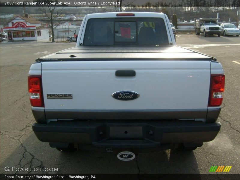Oxford White / Ebony/Red 2007 Ford Ranger FX4 SuperCab 4x4