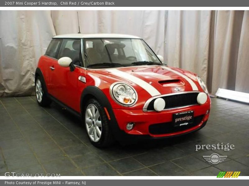 Chili Red / Grey/Carbon Black 2007 Mini Cooper S Hardtop