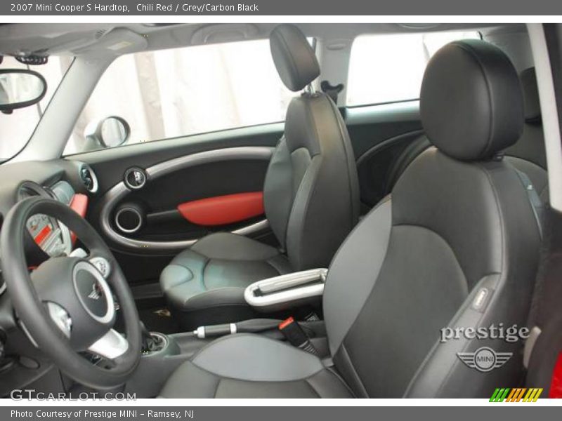 Chili Red / Grey/Carbon Black 2007 Mini Cooper S Hardtop