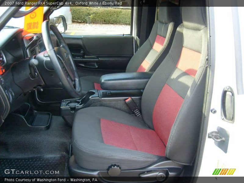 Oxford White / Ebony/Red 2007 Ford Ranger FX4 SuperCab 4x4