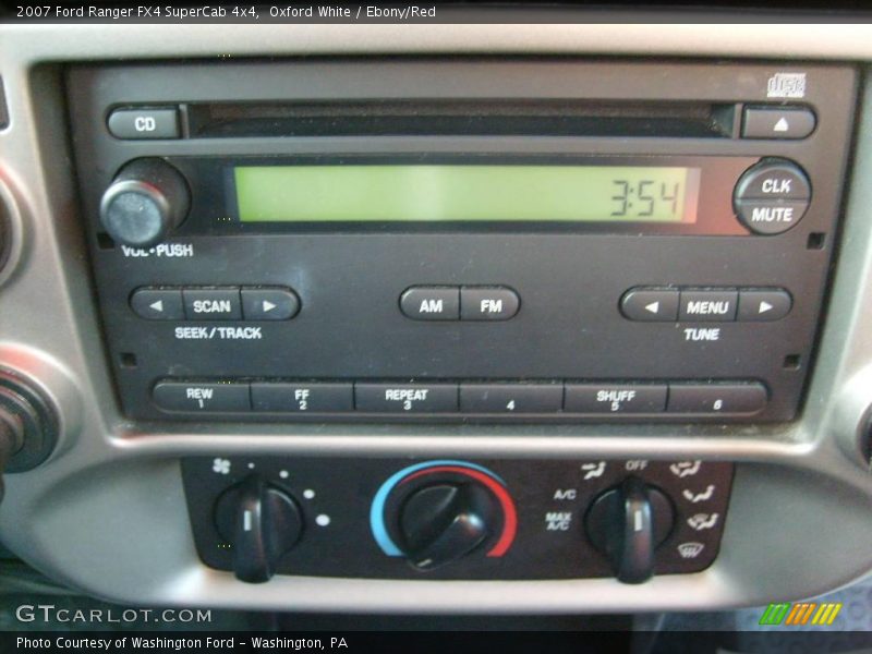 Oxford White / Ebony/Red 2007 Ford Ranger FX4 SuperCab 4x4
