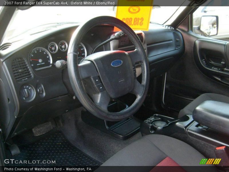 Oxford White / Ebony/Red 2007 Ford Ranger FX4 SuperCab 4x4