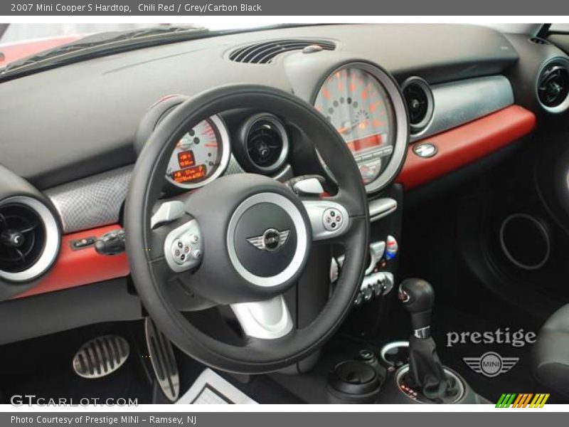 Chili Red / Grey/Carbon Black 2007 Mini Cooper S Hardtop