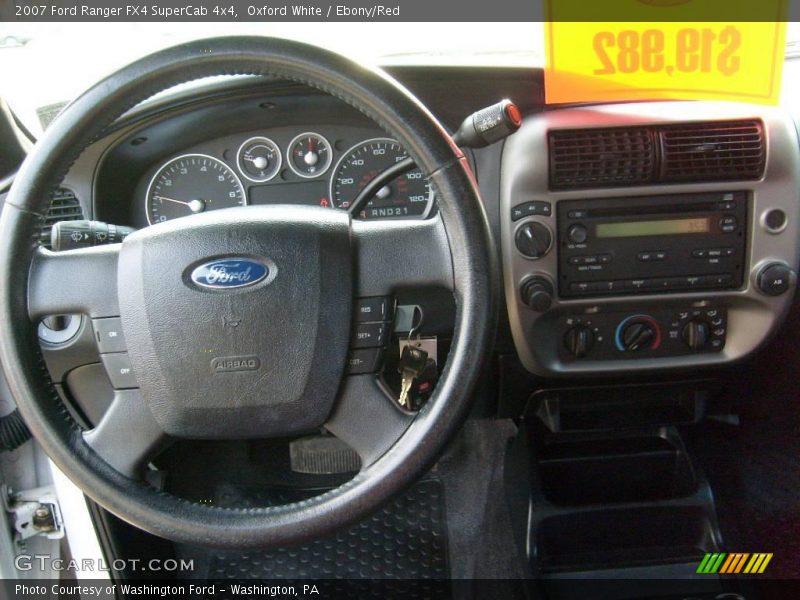Oxford White / Ebony/Red 2007 Ford Ranger FX4 SuperCab 4x4