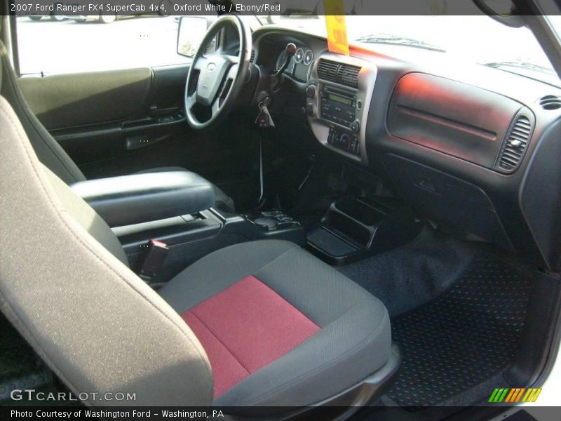 Oxford White / Ebony/Red 2007 Ford Ranger FX4 SuperCab 4x4