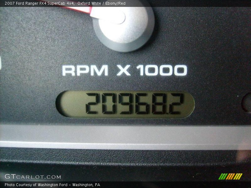 Oxford White / Ebony/Red 2007 Ford Ranger FX4 SuperCab 4x4