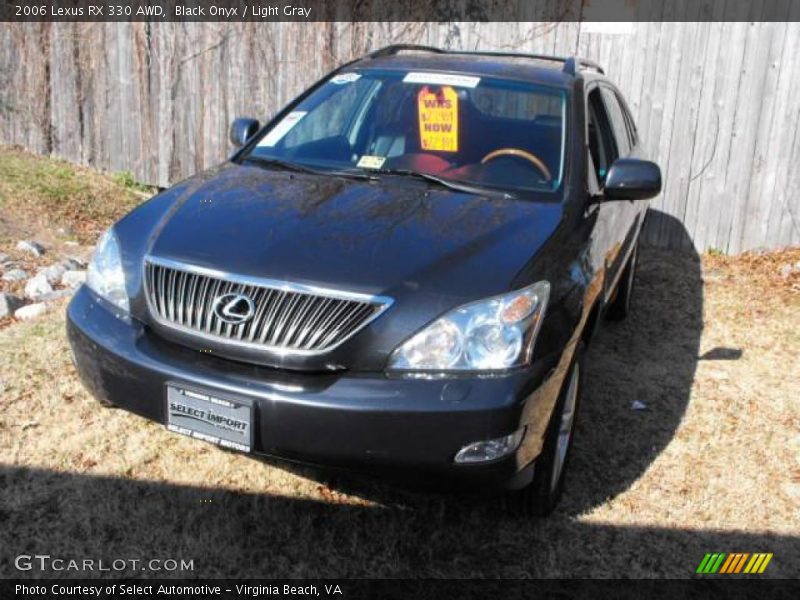 Black Onyx / Light Gray 2006 Lexus RX 330 AWD