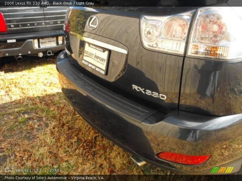 Black Onyx / Light Gray 2006 Lexus RX 330 AWD
