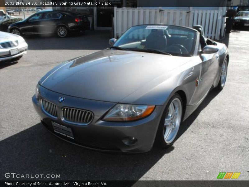 Sterling Grey Metallic / Black 2003 BMW Z4 3.0i Roadster