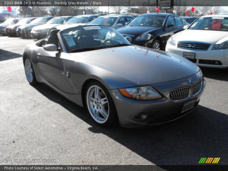 Sterling Grey Metallic / Black 2003 BMW Z4 3.0i Roadster