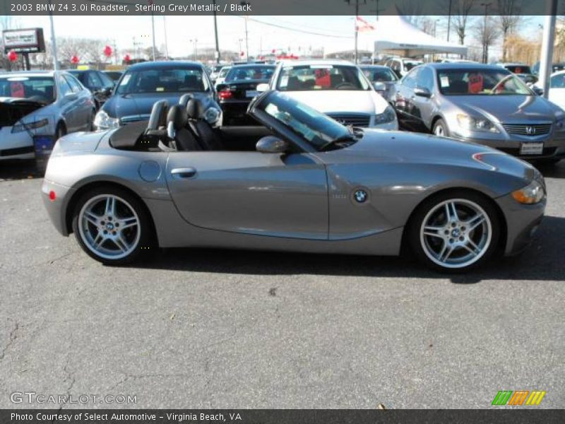 Sterling Grey Metallic / Black 2003 BMW Z4 3.0i Roadster