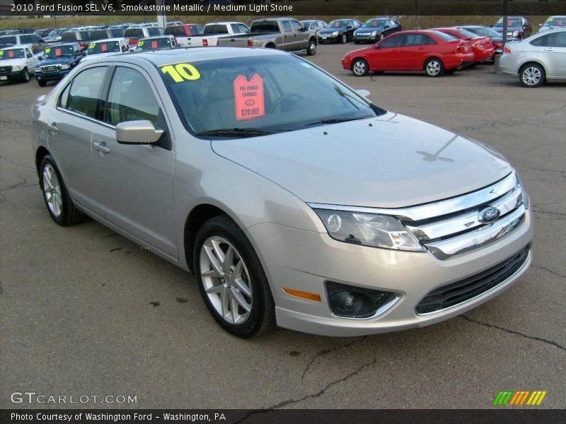 Smokestone Metallic / Medium Light Stone 2010 Ford Fusion SEL V6