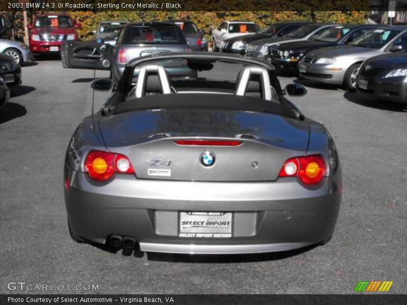 Sterling Grey Metallic / Black 2003 BMW Z4 3.0i Roadster