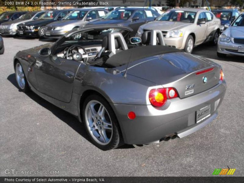 Sterling Grey Metallic / Black 2003 BMW Z4 3.0i Roadster