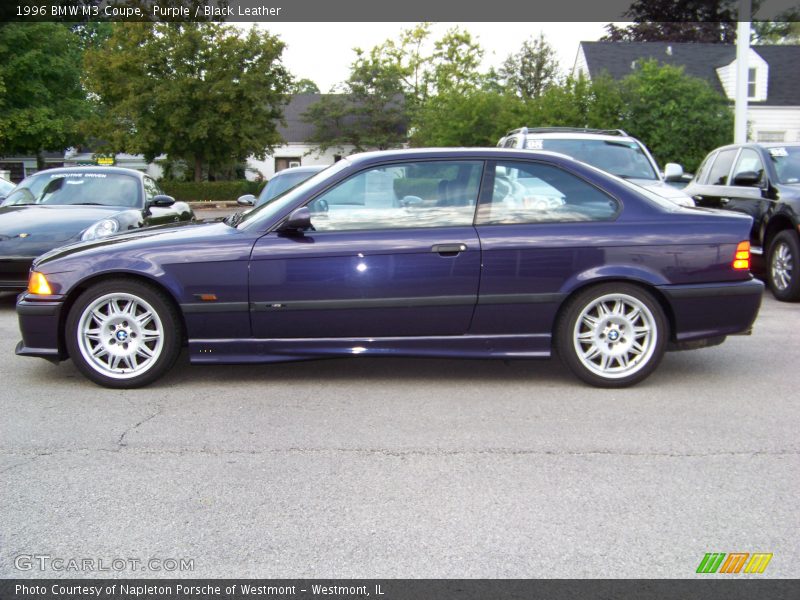 Purple / Black Leather 1996 BMW M3 Coupe