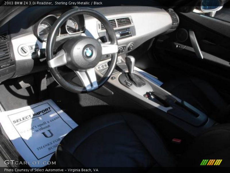 Sterling Grey Metallic / Black 2003 BMW Z4 3.0i Roadster