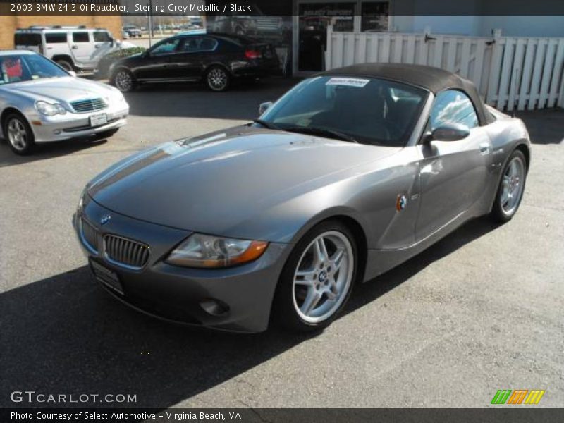 Sterling Grey Metallic / Black 2003 BMW Z4 3.0i Roadster