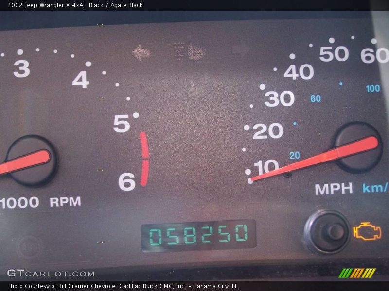 Black / Agate Black 2002 Jeep Wrangler X 4x4