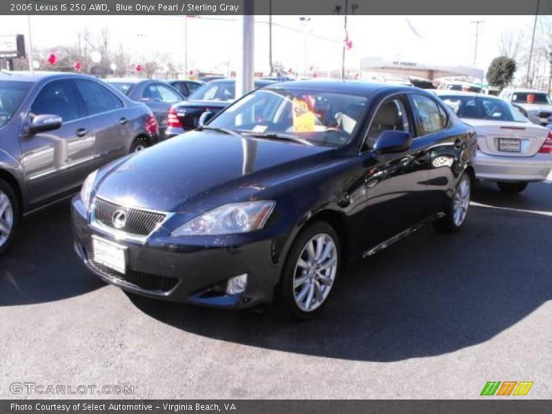 Blue Onyx Pearl / Sterling Gray 2006 Lexus IS 250 AWD