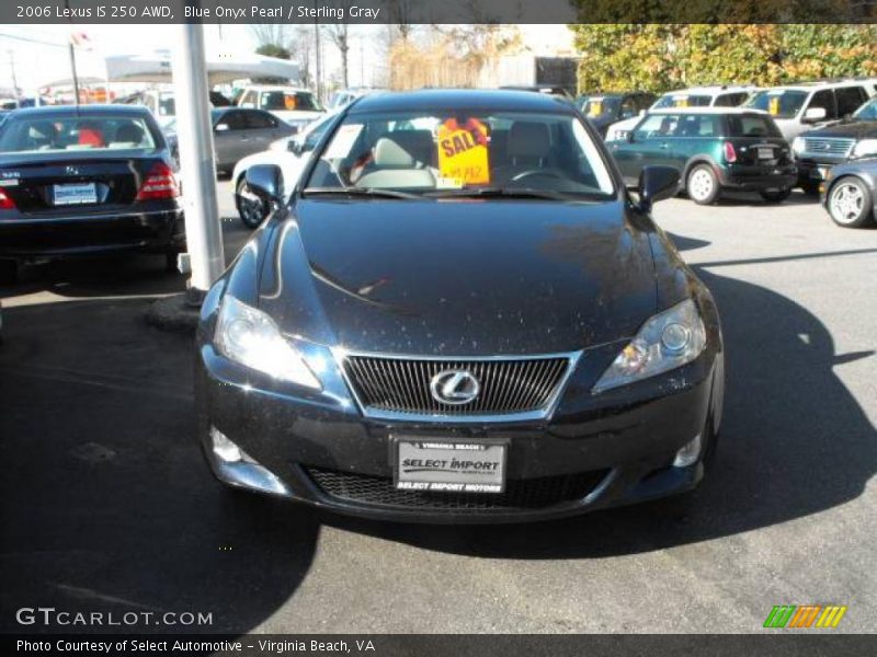 Blue Onyx Pearl / Sterling Gray 2006 Lexus IS 250 AWD
