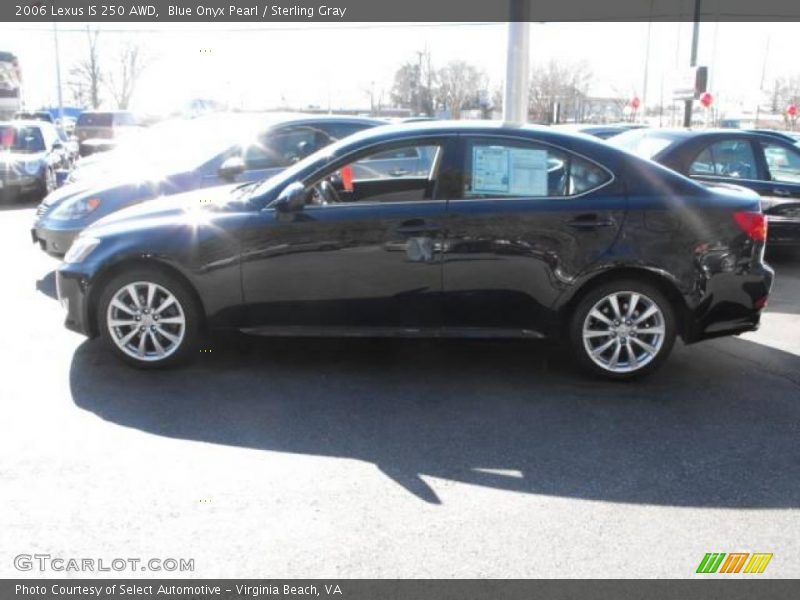 Blue Onyx Pearl / Sterling Gray 2006 Lexus IS 250 AWD