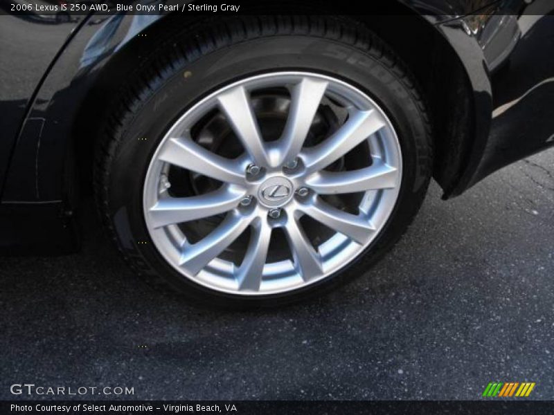 Blue Onyx Pearl / Sterling Gray 2006 Lexus IS 250 AWD