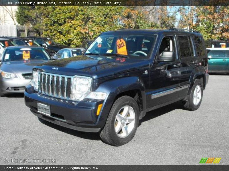 Modern Blue Pearl / Pastel Slate Gray 2008 Jeep Liberty Limited 4x4