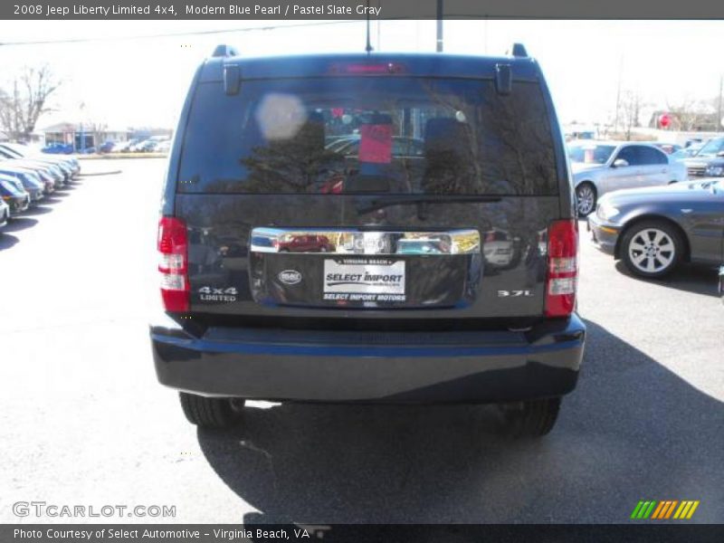 Modern Blue Pearl / Pastel Slate Gray 2008 Jeep Liberty Limited 4x4