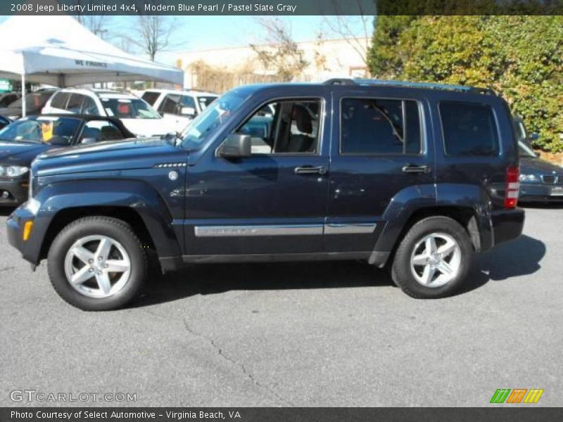 Modern Blue Pearl / Pastel Slate Gray 2008 Jeep Liberty Limited 4x4