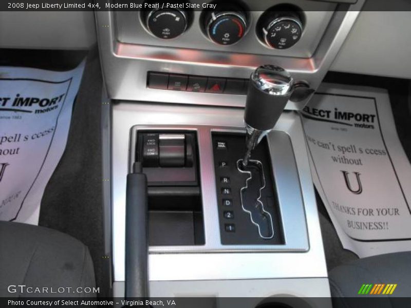 Modern Blue Pearl / Pastel Slate Gray 2008 Jeep Liberty Limited 4x4