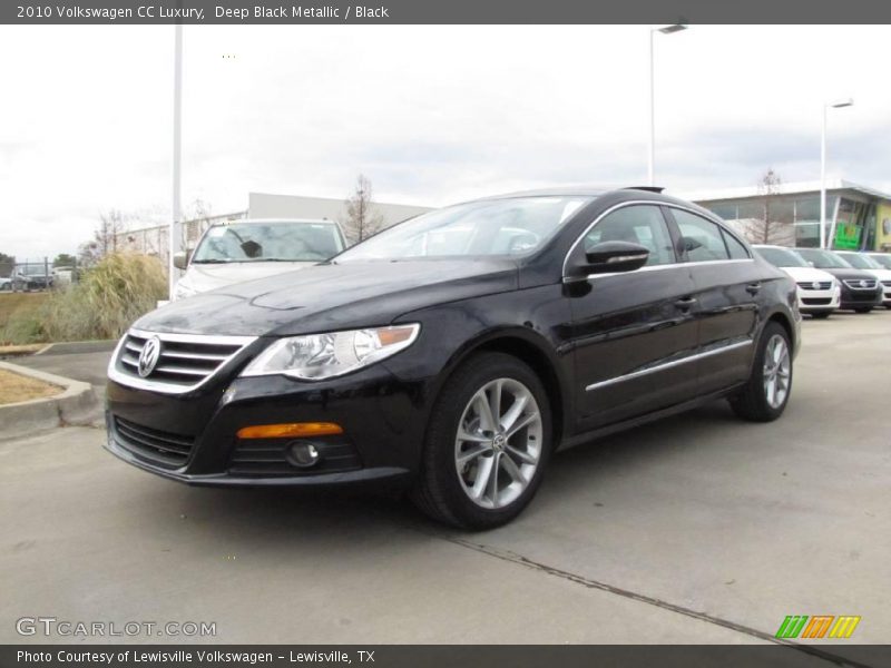Deep Black Metallic / Black 2010 Volkswagen CC Luxury