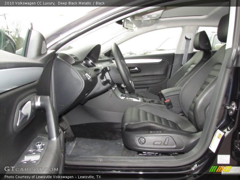 Deep Black Metallic / Black 2010 Volkswagen CC Luxury