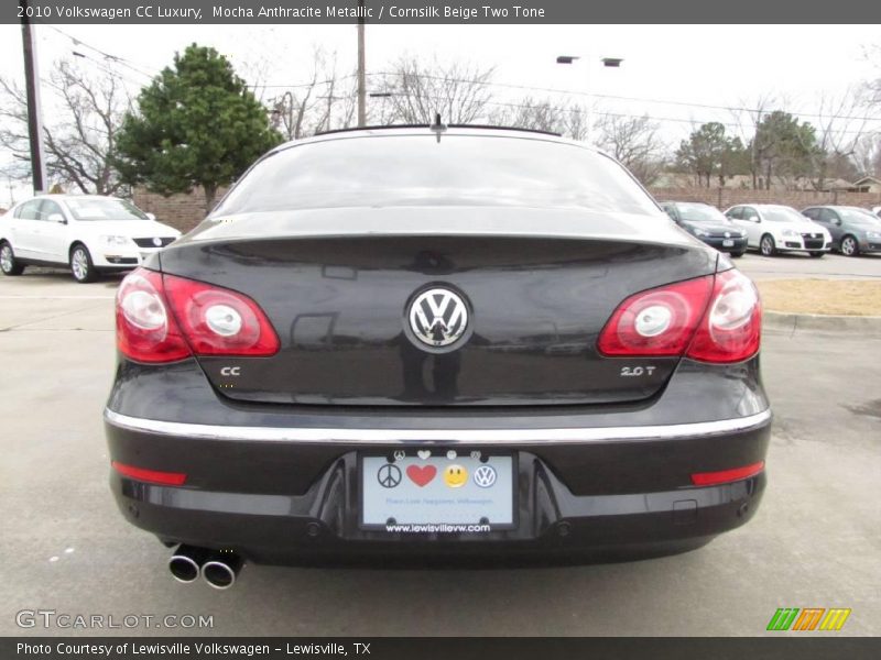 Mocha Anthracite Metallic / Cornsilk Beige Two Tone 2010 Volkswagen CC Luxury