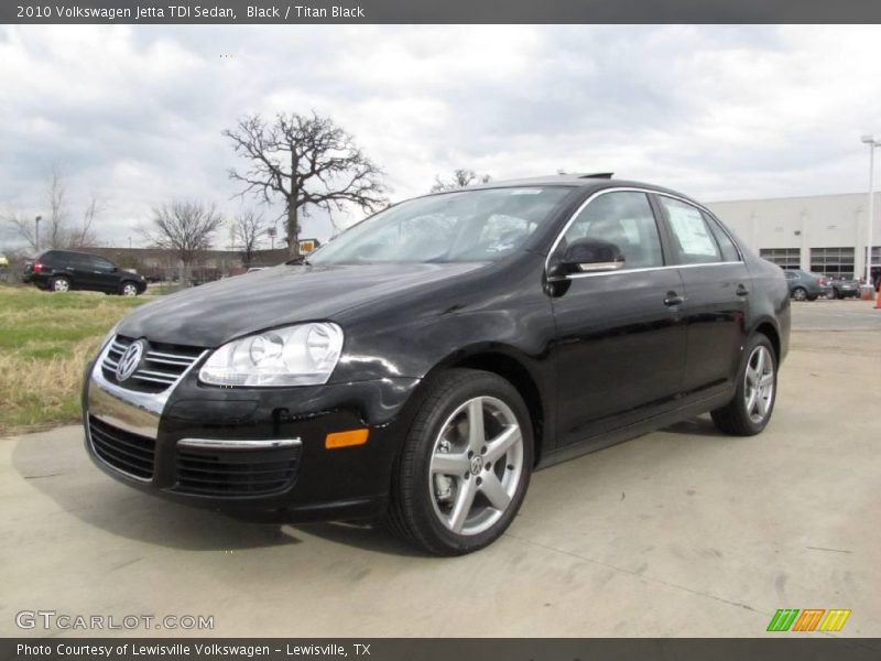 Black / Titan Black 2010 Volkswagen Jetta TDI Sedan