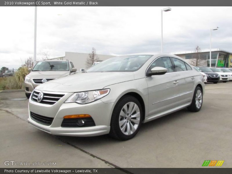 White Gold Metallic / Black 2010 Volkswagen CC Sport