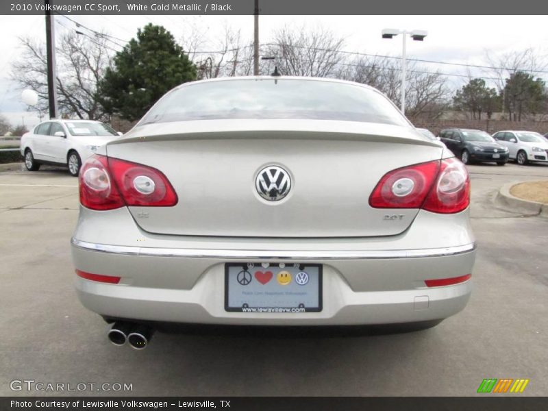 White Gold Metallic / Black 2010 Volkswagen CC Sport