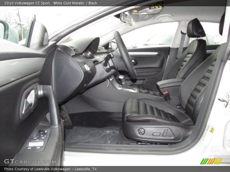White Gold Metallic / Black 2010 Volkswagen CC Sport