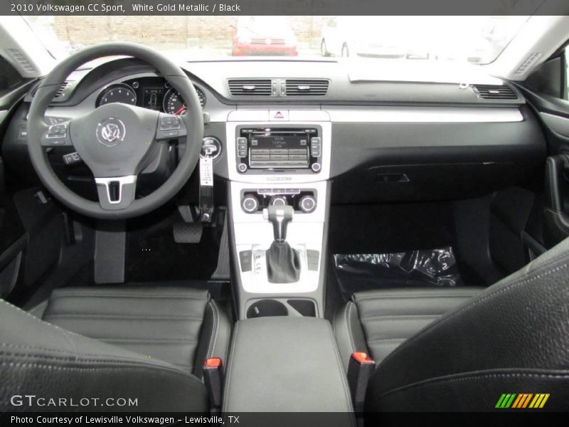 White Gold Metallic / Black 2010 Volkswagen CC Sport