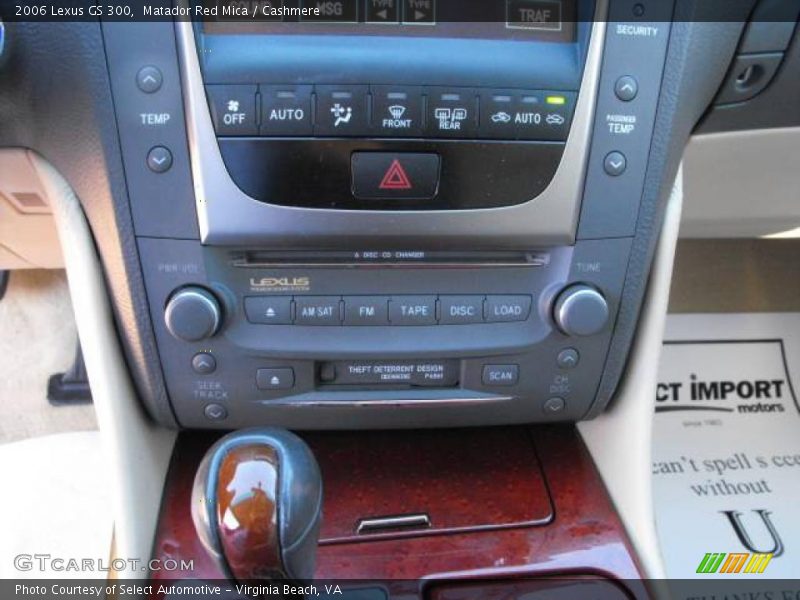 Matador Red Mica / Cashmere 2006 Lexus GS 300