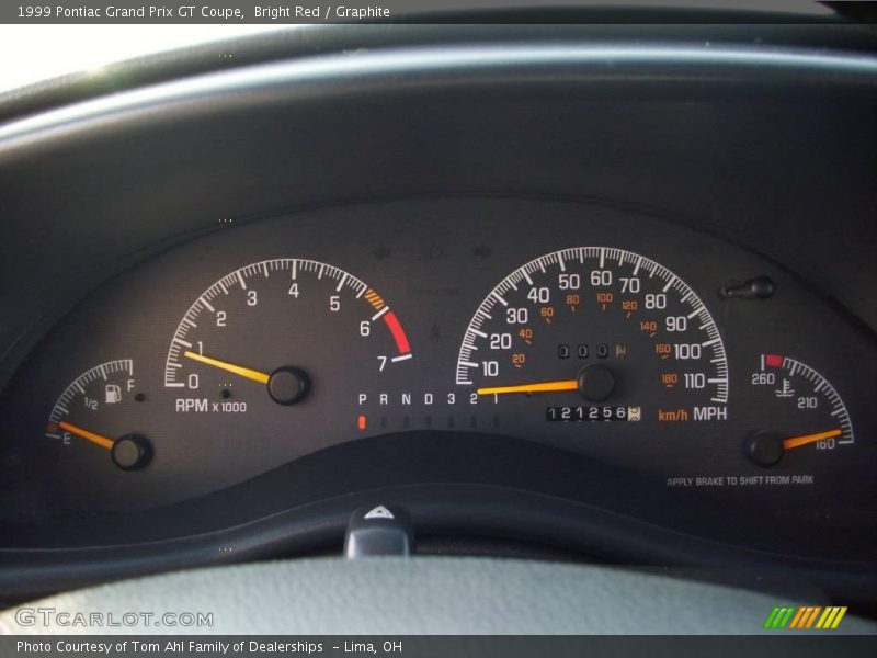 Bright Red / Graphite 1999 Pontiac Grand Prix GT Coupe