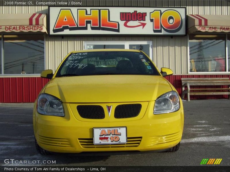 Competition Yellow / Ebony 2008 Pontiac G5