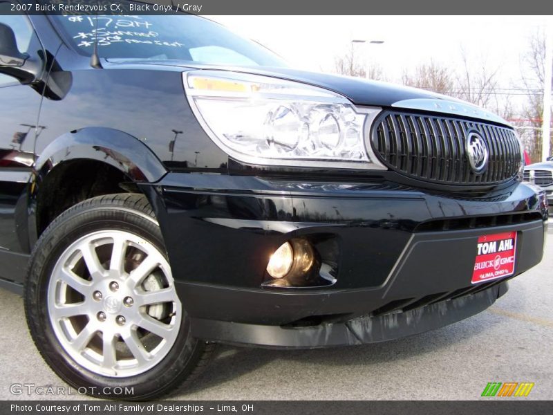 Black Onyx / Gray 2007 Buick Rendezvous CX