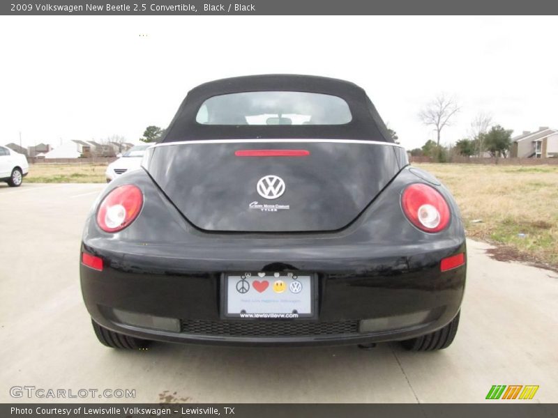 Black / Black 2009 Volkswagen New Beetle 2.5 Convertible
